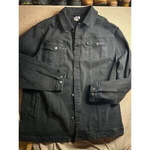 Liberty Blues 2X Black Denim Jacket Big & Tall Oversized Trucker Barn